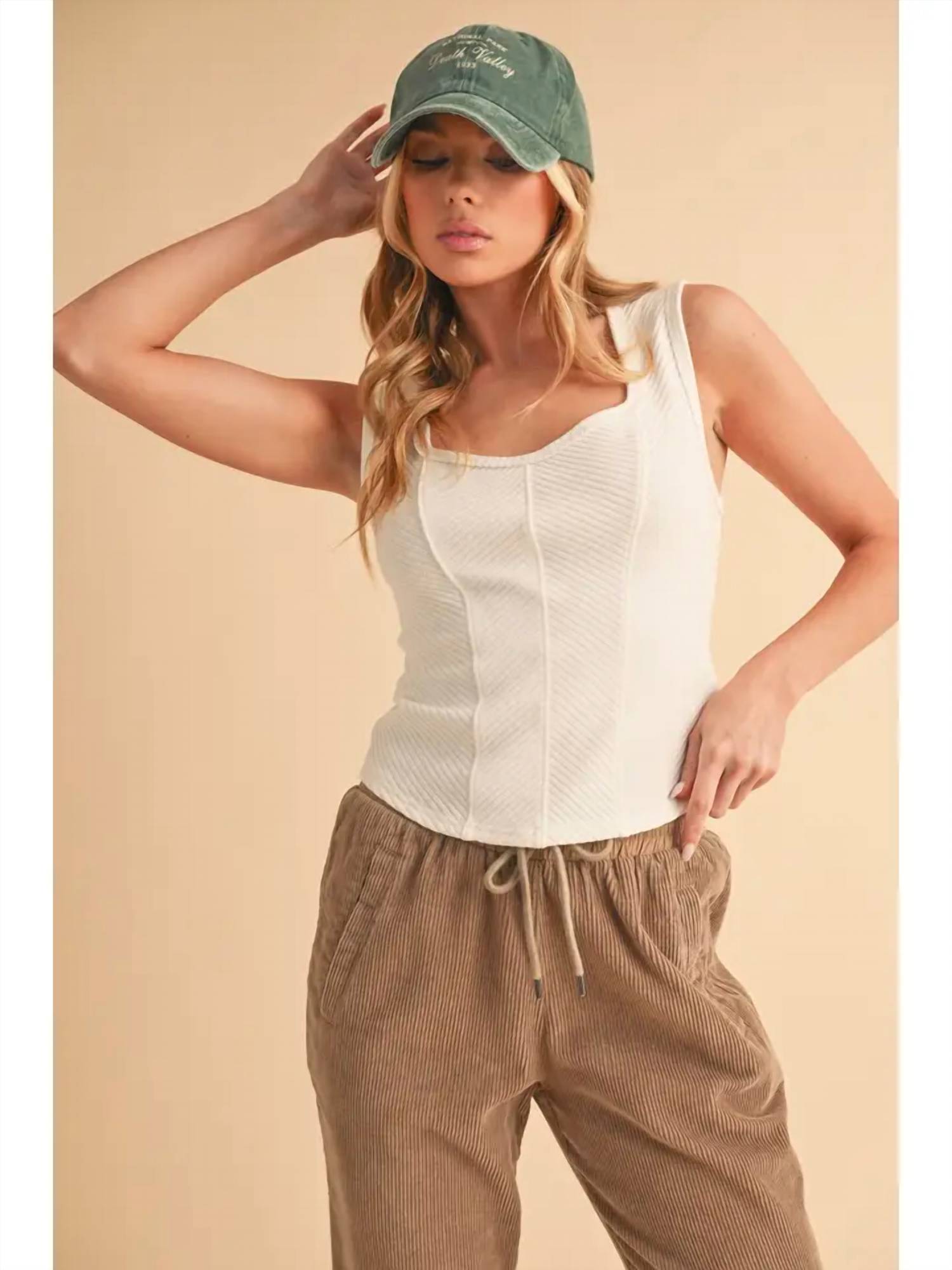 Aemi + Co - Adelle Sweetheart Neck Tank Top