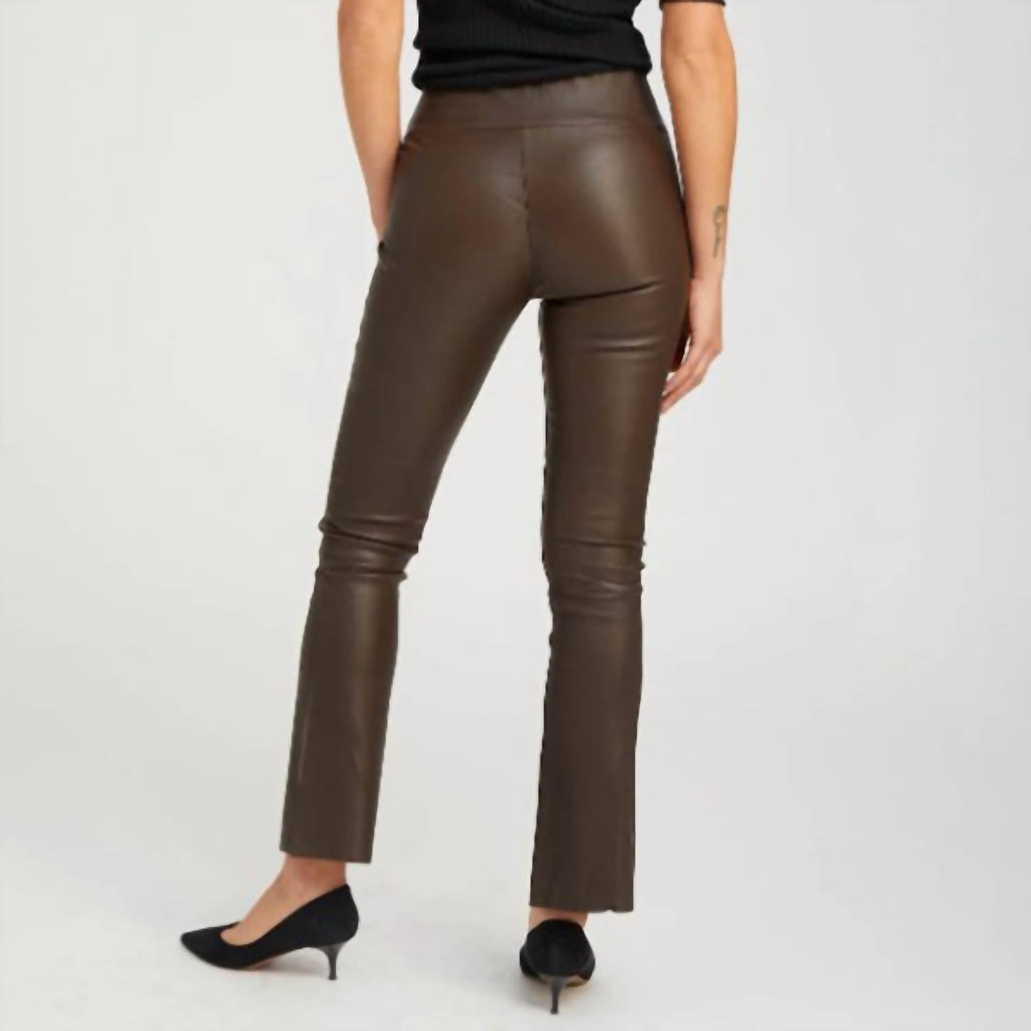 Sprwmn - Jackie Leather Ankle Flare Leggings