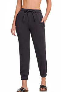 Zenana - Cozy Fleece Jogger Pants