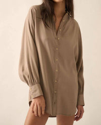 Promesa - Button-front Shirt Mini Dress