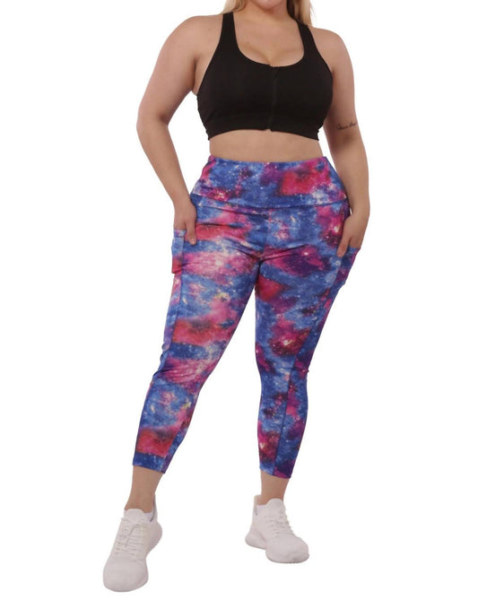 Shosho - PLUS SIZE HIGH WAIST TUMMY CONTROL SPORTS LEGGINGS WITH SIDE POCKETS