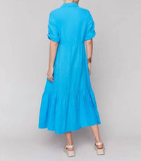 Charlie B - BUTTON FRONT SLEEVELESS SWING DRESS