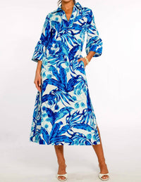 Elizabeth James The Label - Talia Collared V-neck Dress