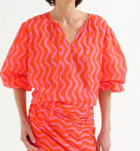 Compania Fantastica - Beach Wave Print Top