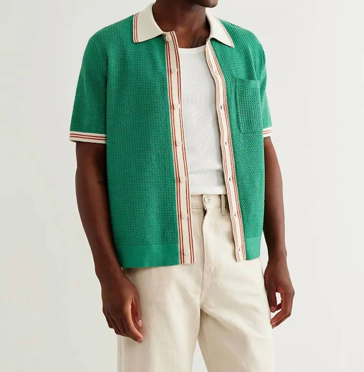 Wax London - Belle Knitted Polo Shirt