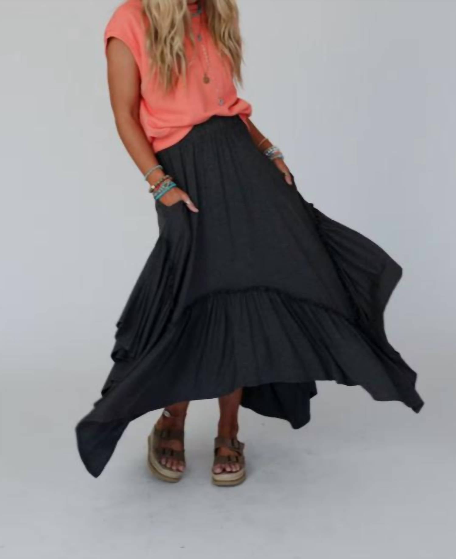Three Bird Nest - Forever Beauty Loose Maxi Skirt