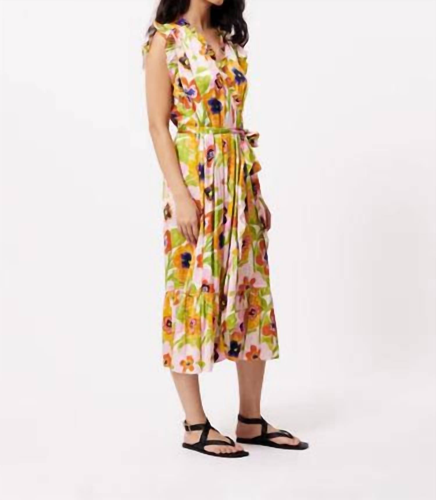 Frnch - Summer Spicy Garden Midi Dress