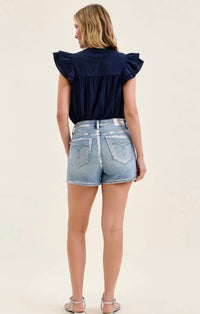 Judy Blue - Foil Slim Shorts