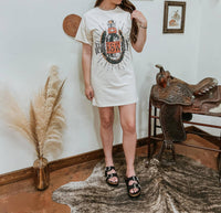 Rock & Roll Denim - Whiskey T-shirt Dress