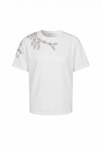 Rivir - Women's Short Sleeve T-shirt With Beaded Applique