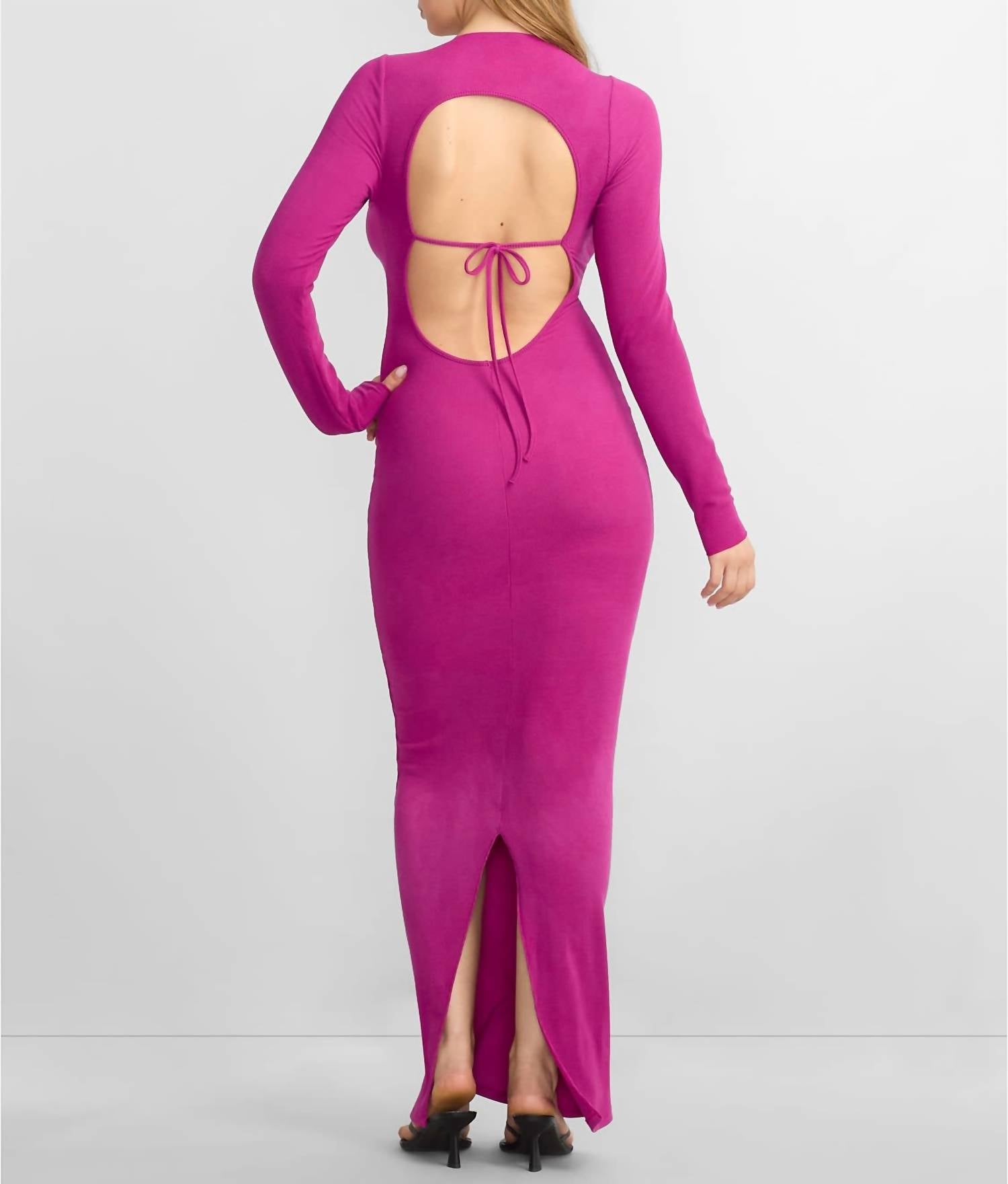 Padma X Bare Necessities - Ribbed Knit Tie Back Dress