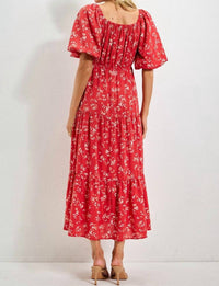 Polagram - Ida Floral Tiered Midi Dress