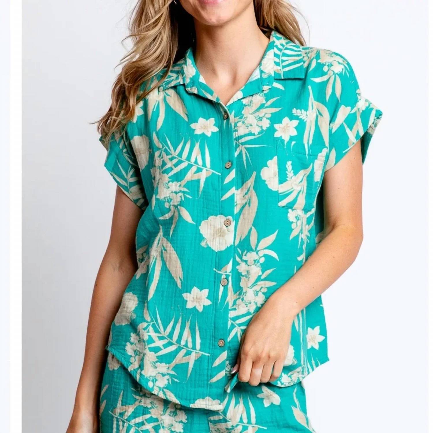 Pj Salvage - Tahitian Tropics Short Sleeve & Pant Set