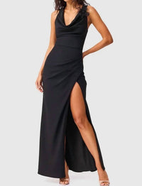 Elliatt - Euphoria Draped Cowl Maxi Gown
