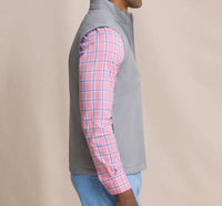 SOUTHERN TIDE Harbor Reversible Vest in steel - men's jacket - alternate view
