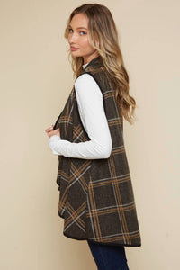 Saints & Hearts - Canyon Winds Plaid Cascade Vest