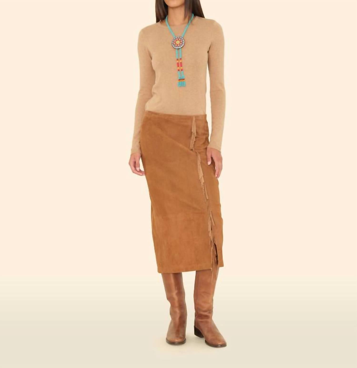 Xirena - Bonnie Suede Midi Skirt
