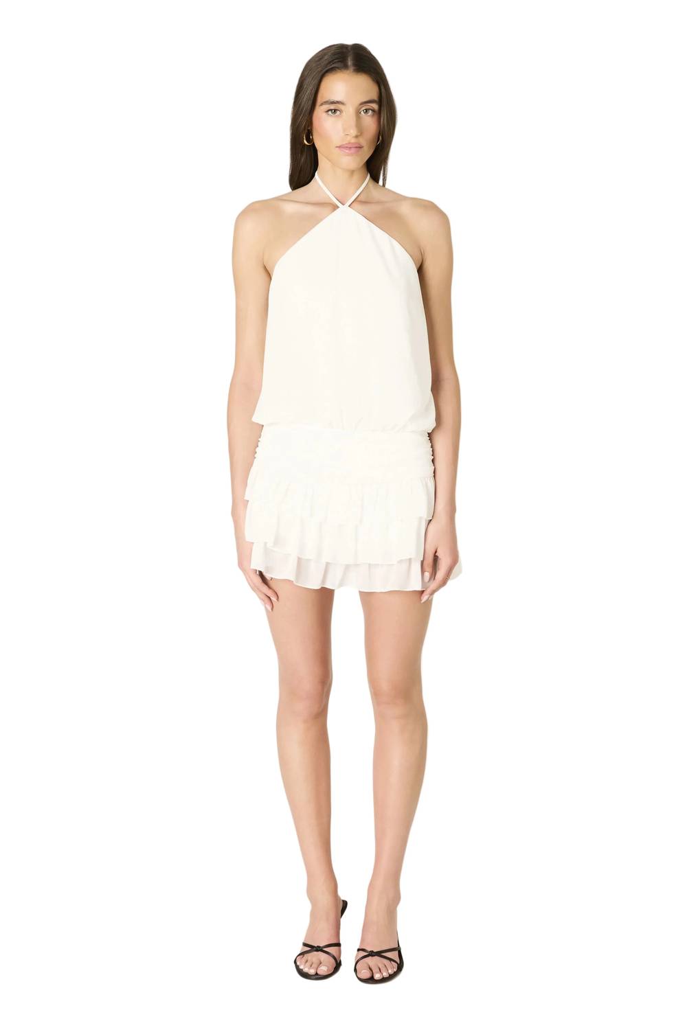 Cotton Candy La - The Bella Halter Mini Romper Dress