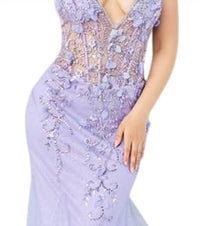 Jovani - Spaghetti Strap Formal Gown