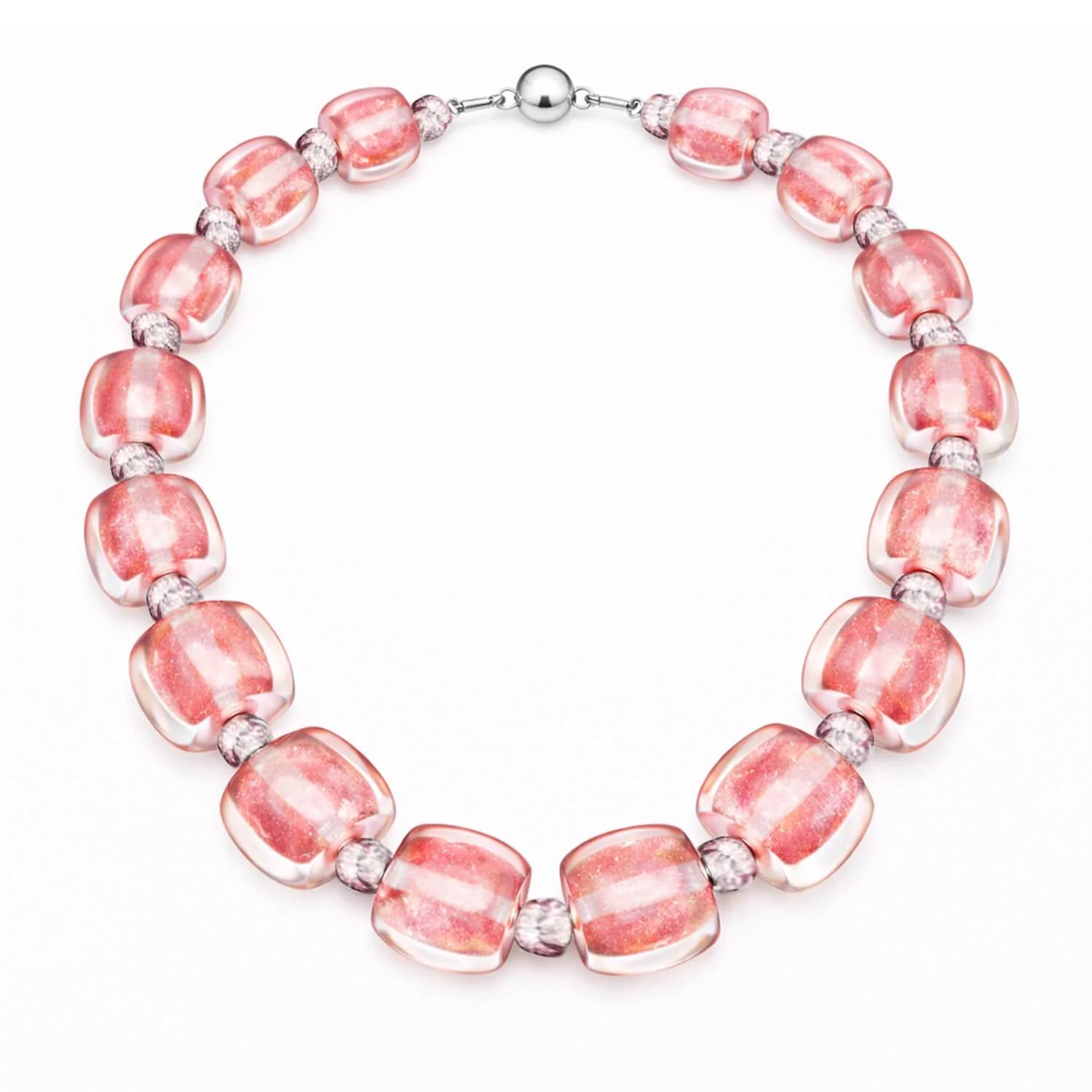 Gold & Honey - Women's For Brunch Beaded Lucite Necklace
