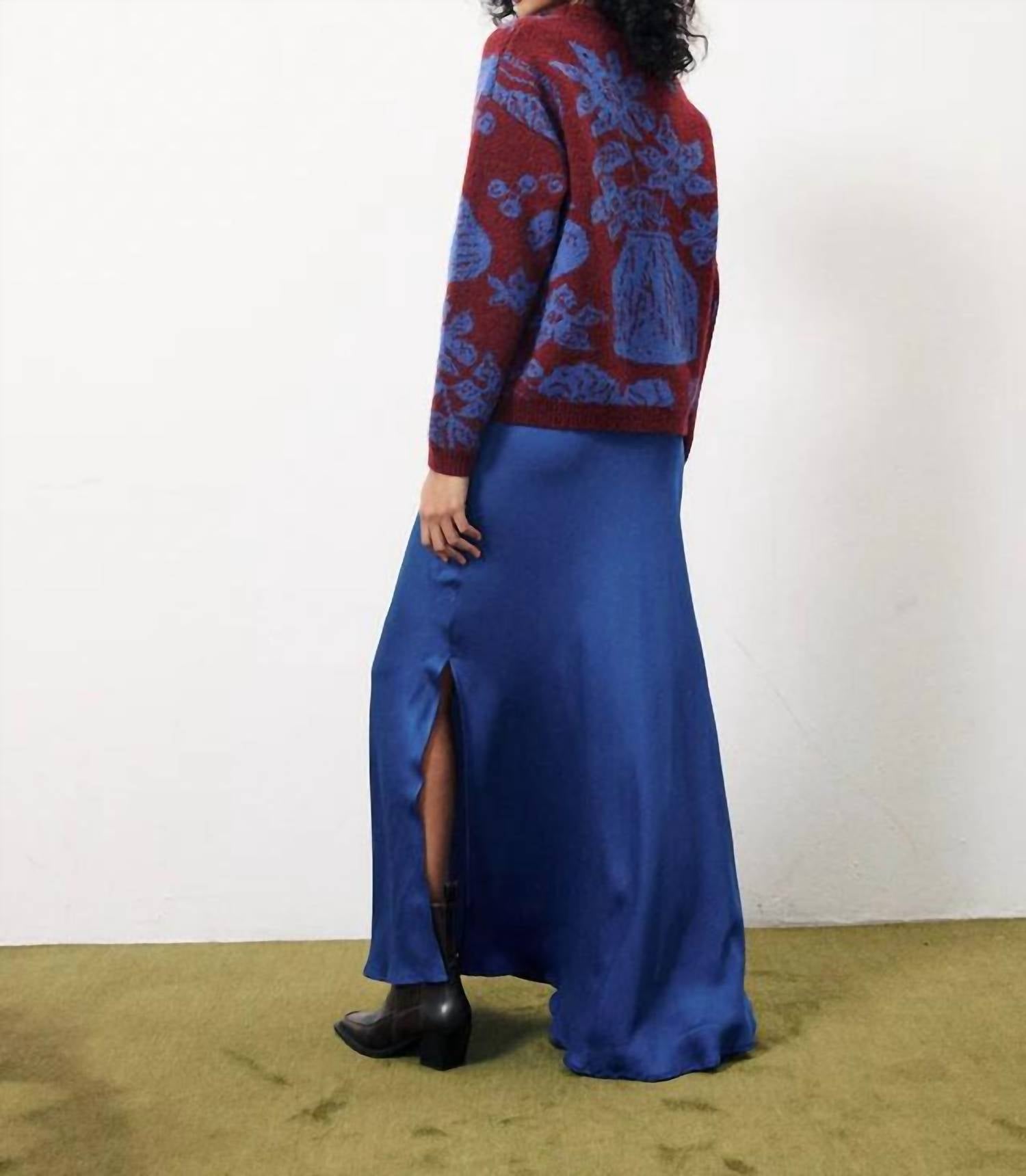 Frnch - Victoria Blue Maxi Skirt