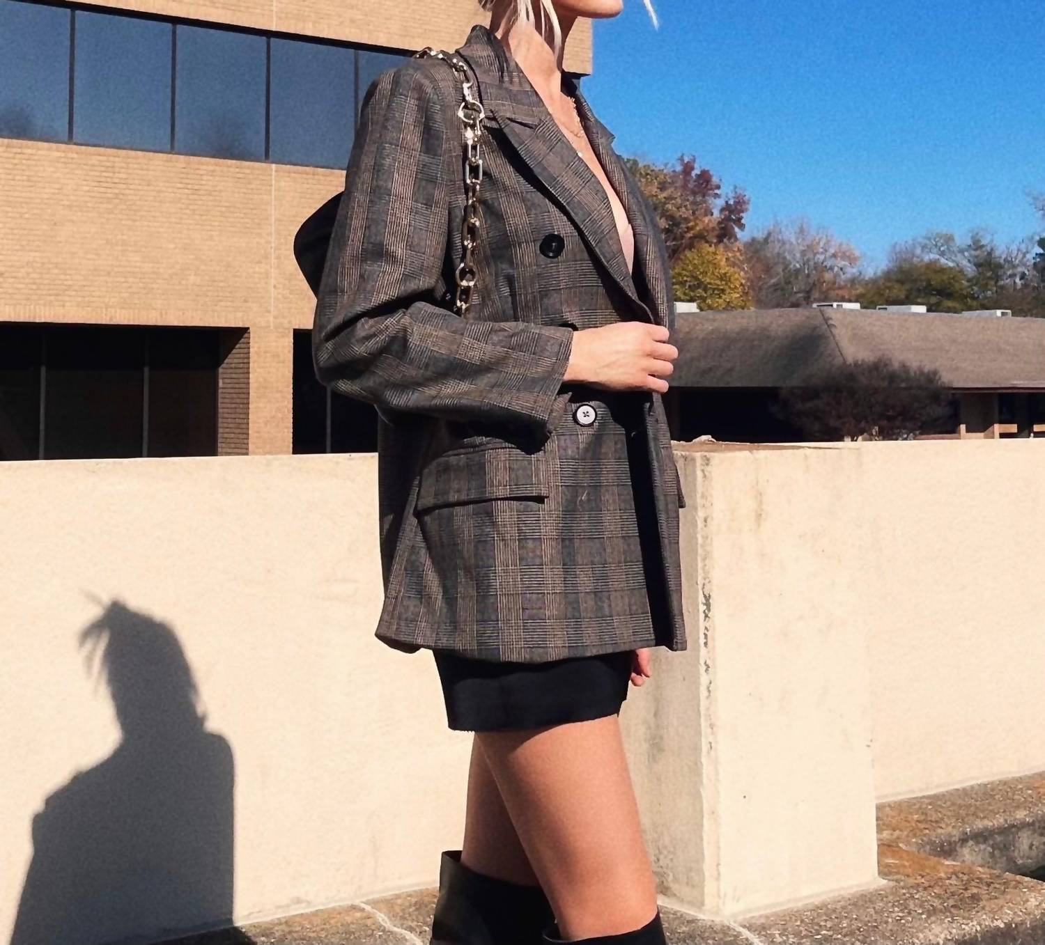PRINCE OF WALES DOUBLE-BREASTED BLAZER