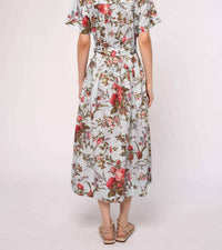 Love The Label - Floral Print Drew Midi Dress