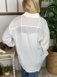 Blu Pepper - Oversized Button-down Shirt
