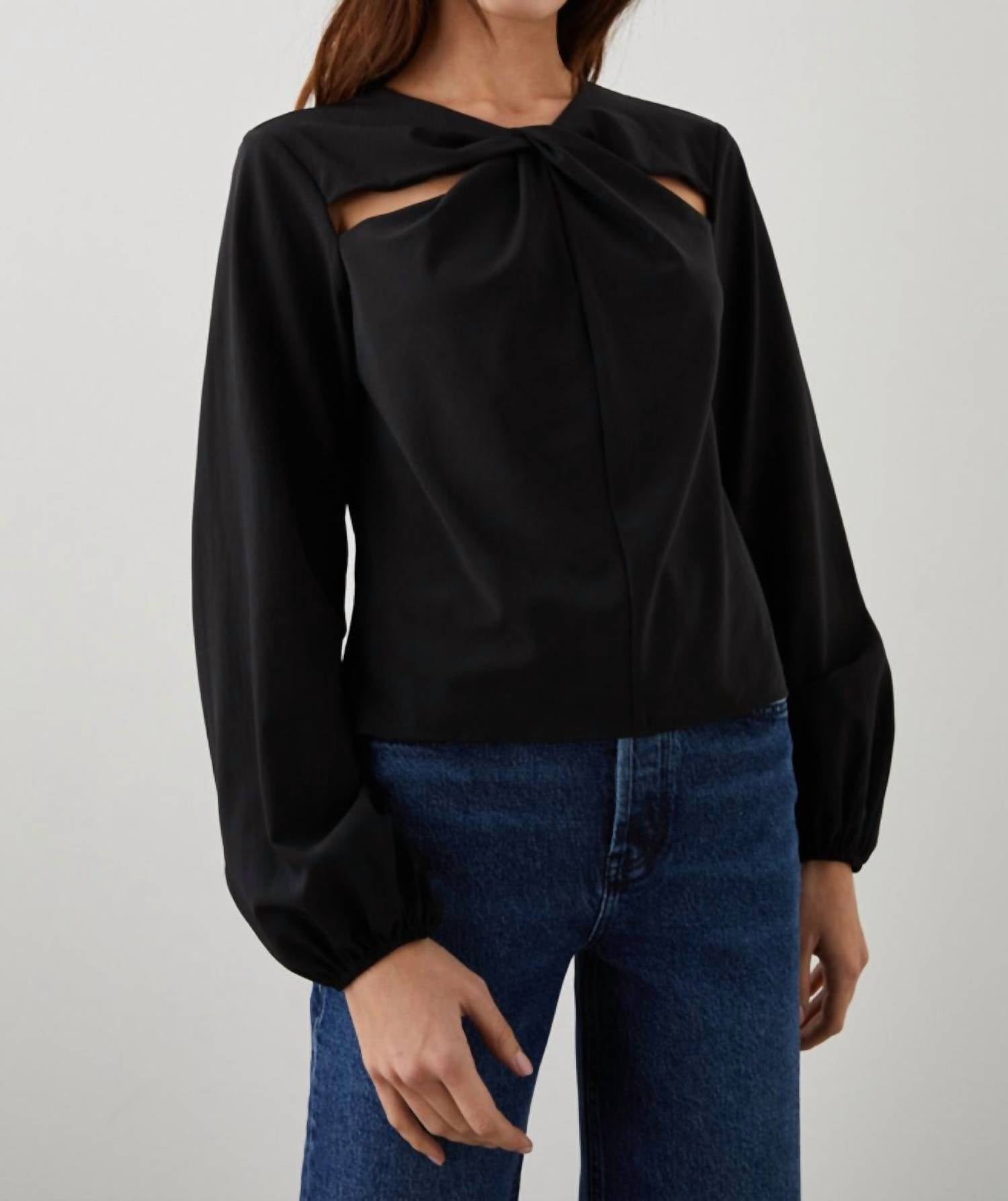 Rails - Eli Long Ruched Sleeves Blouse