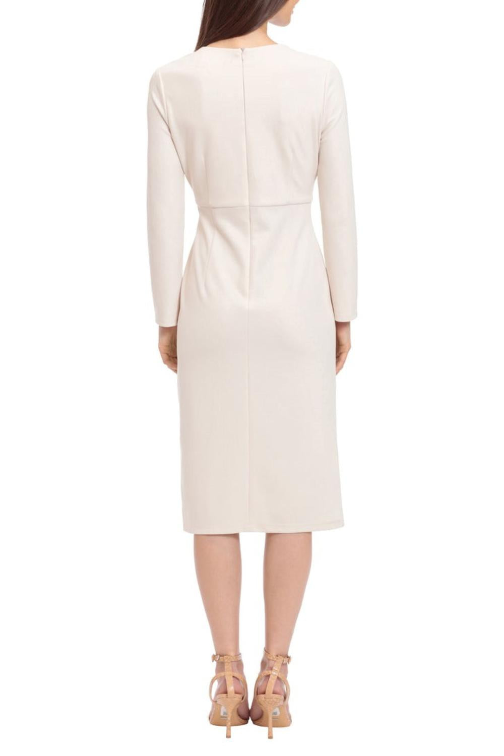Maggy London - Long Sleeve Button Detail Dress
