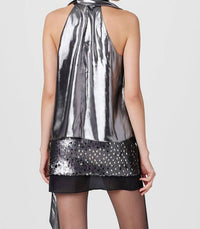 Toccin - Hattie Sleeveless Metallic Blouse