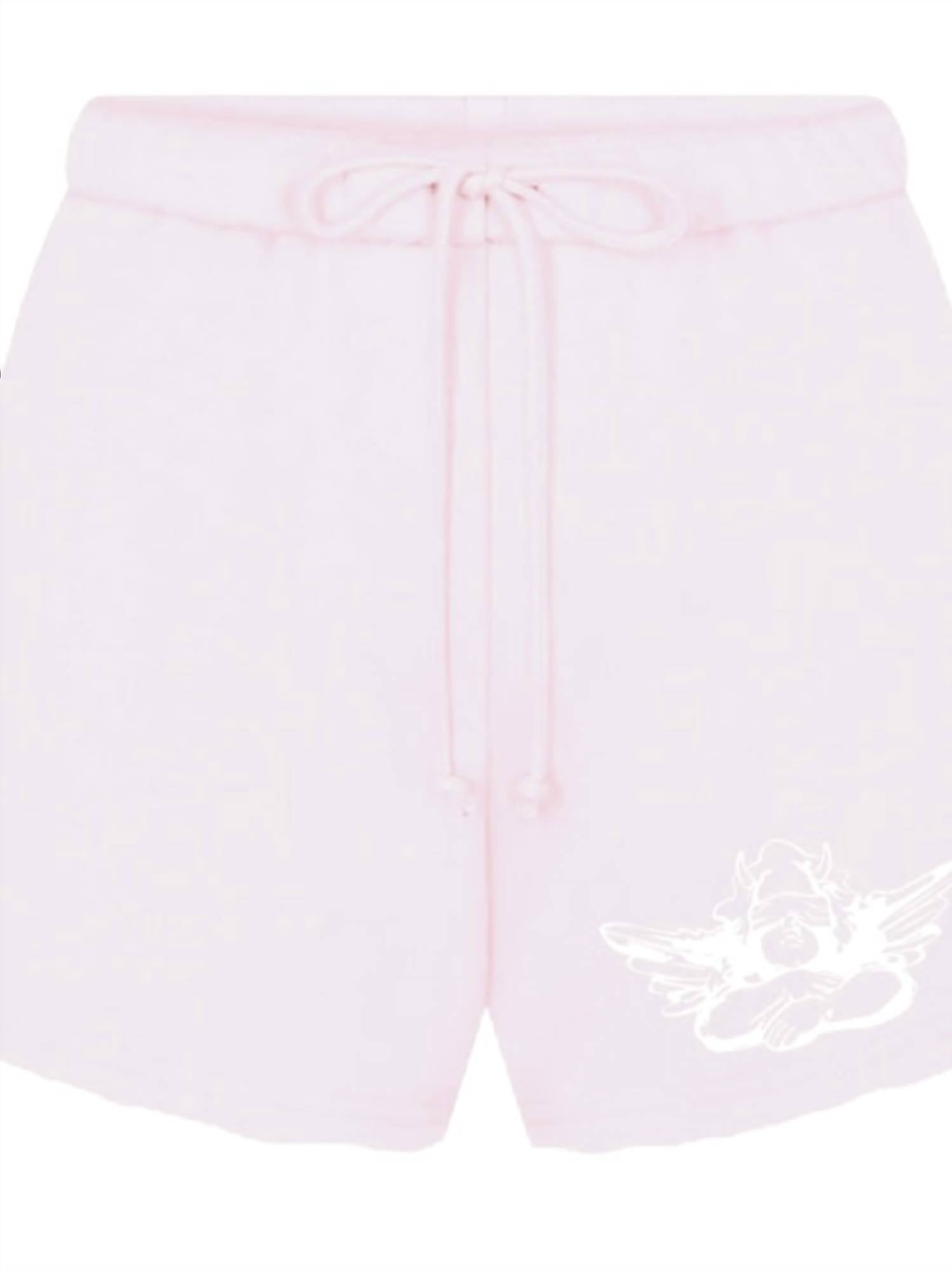BOYS LIE Women's In Denial V2 Basic Shorts in denial v2 basic shorts in pink - women's shorts