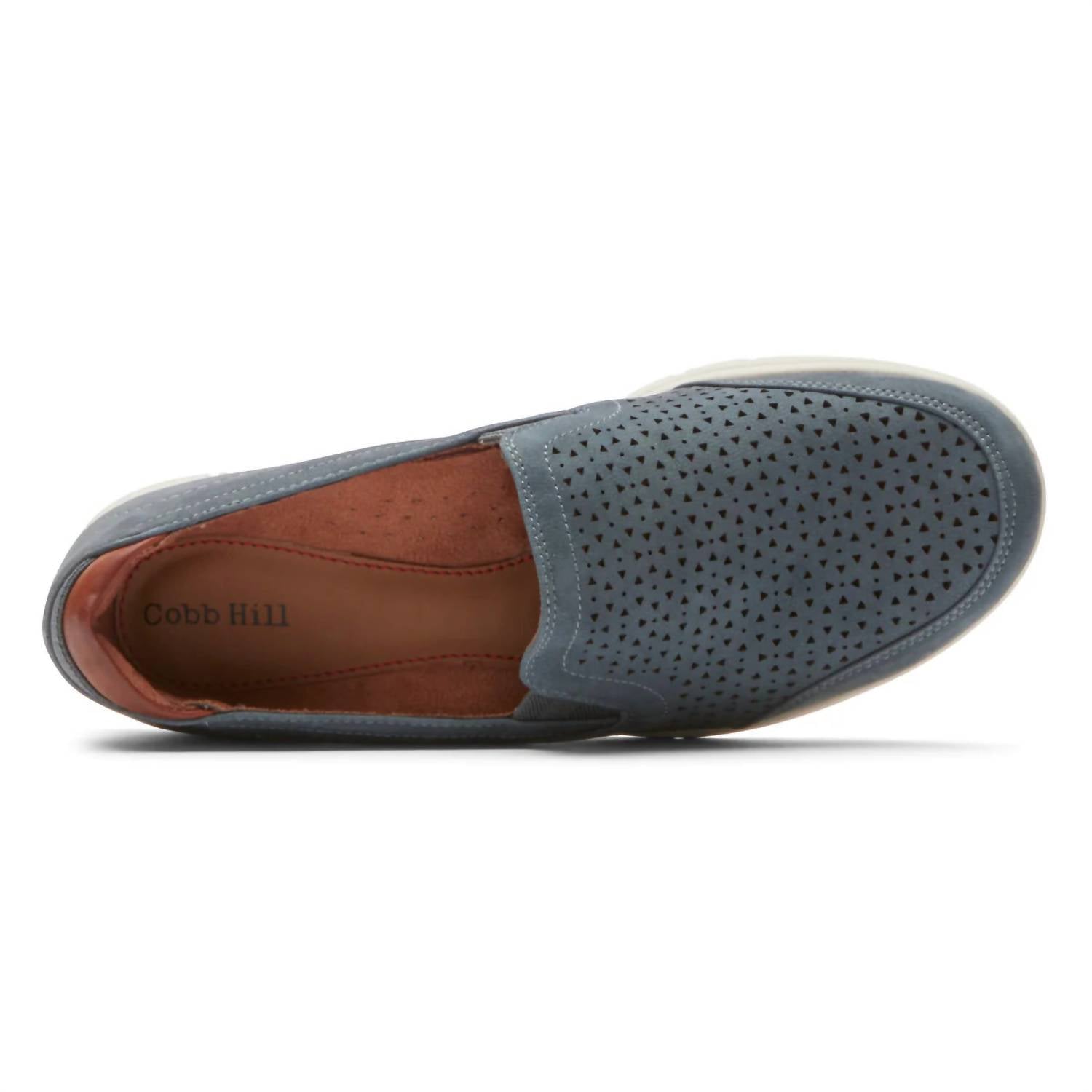 Cobb Hill Women's Lidia Shoes in blue - women's flats - alternate view