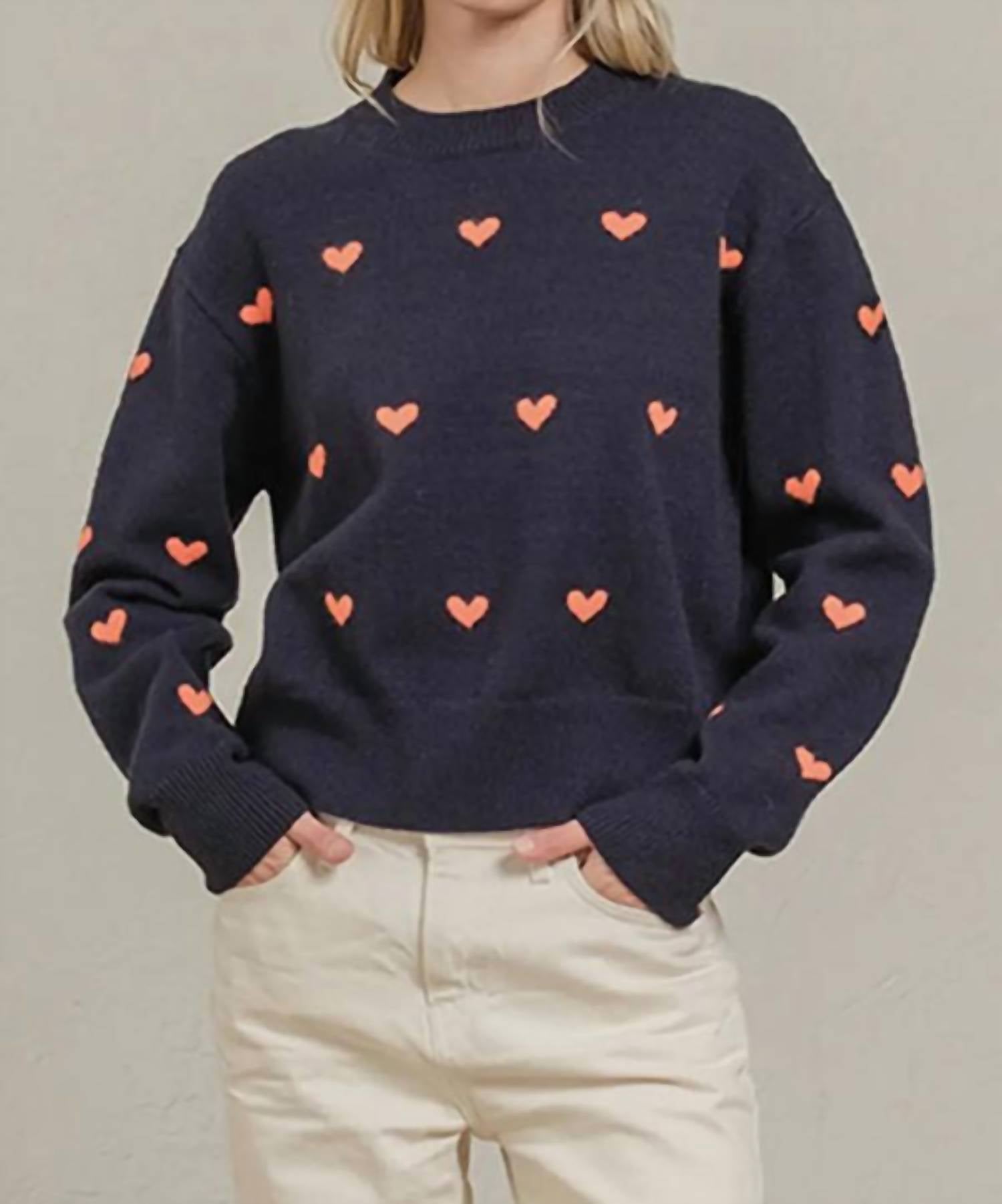 Mint Exclusives - Heart Point Knit Sweater