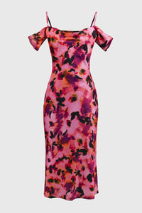 Joseph Ribkoff - Floral Cold-shoulder Dress