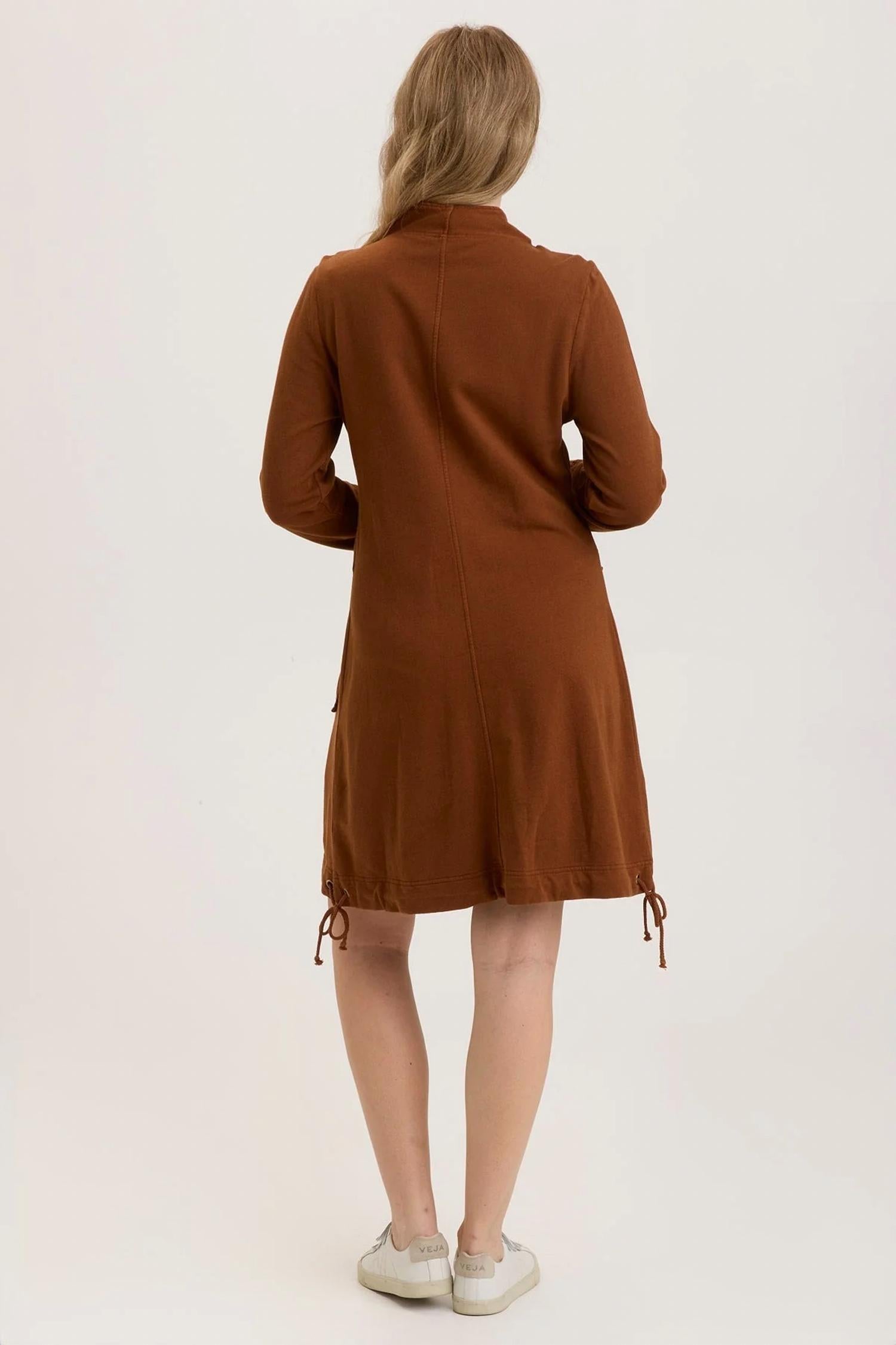 Xcvi - Fleece Funnel-neck Longcoat