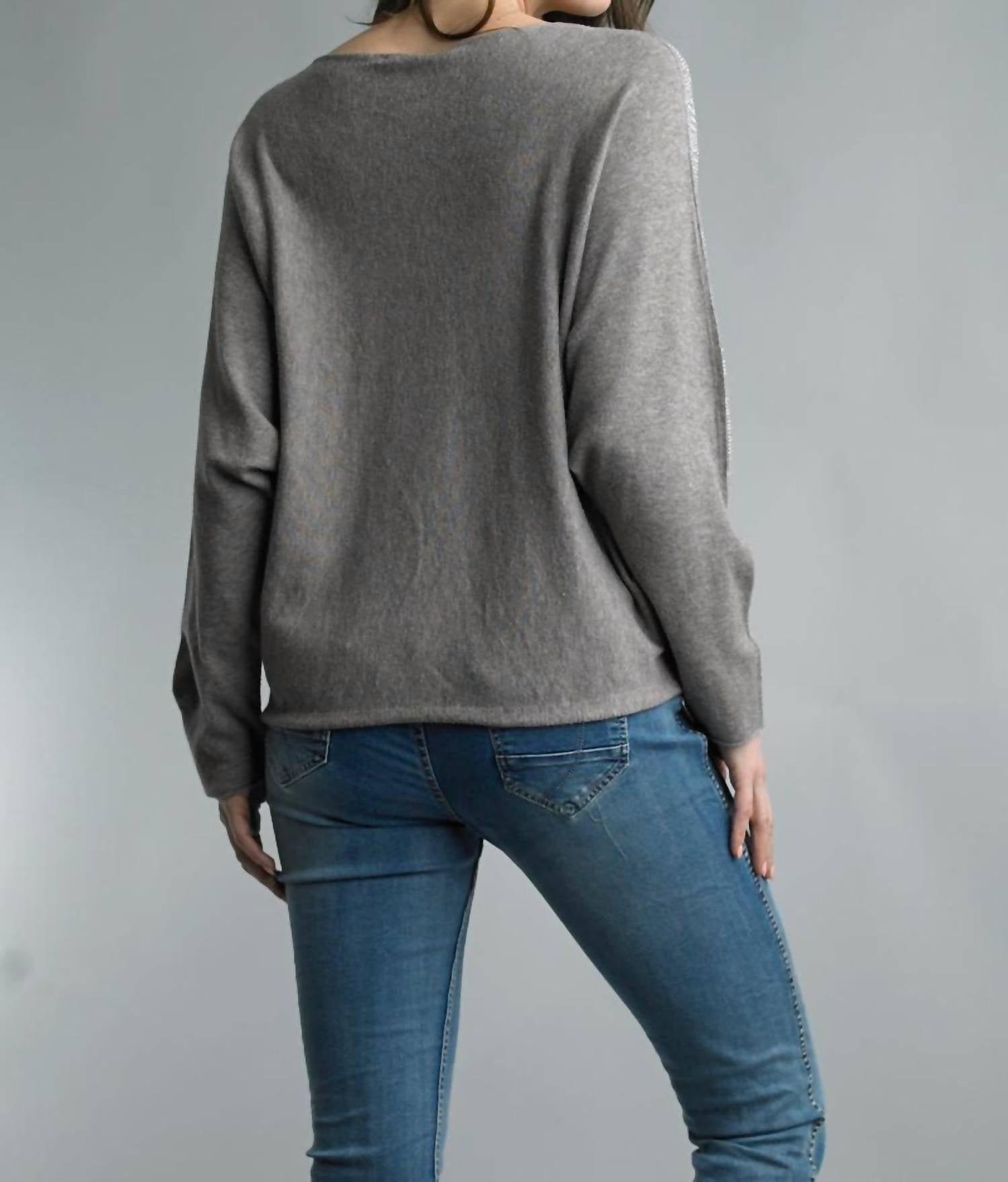 Dolman Sleeve Sparkle Sweater