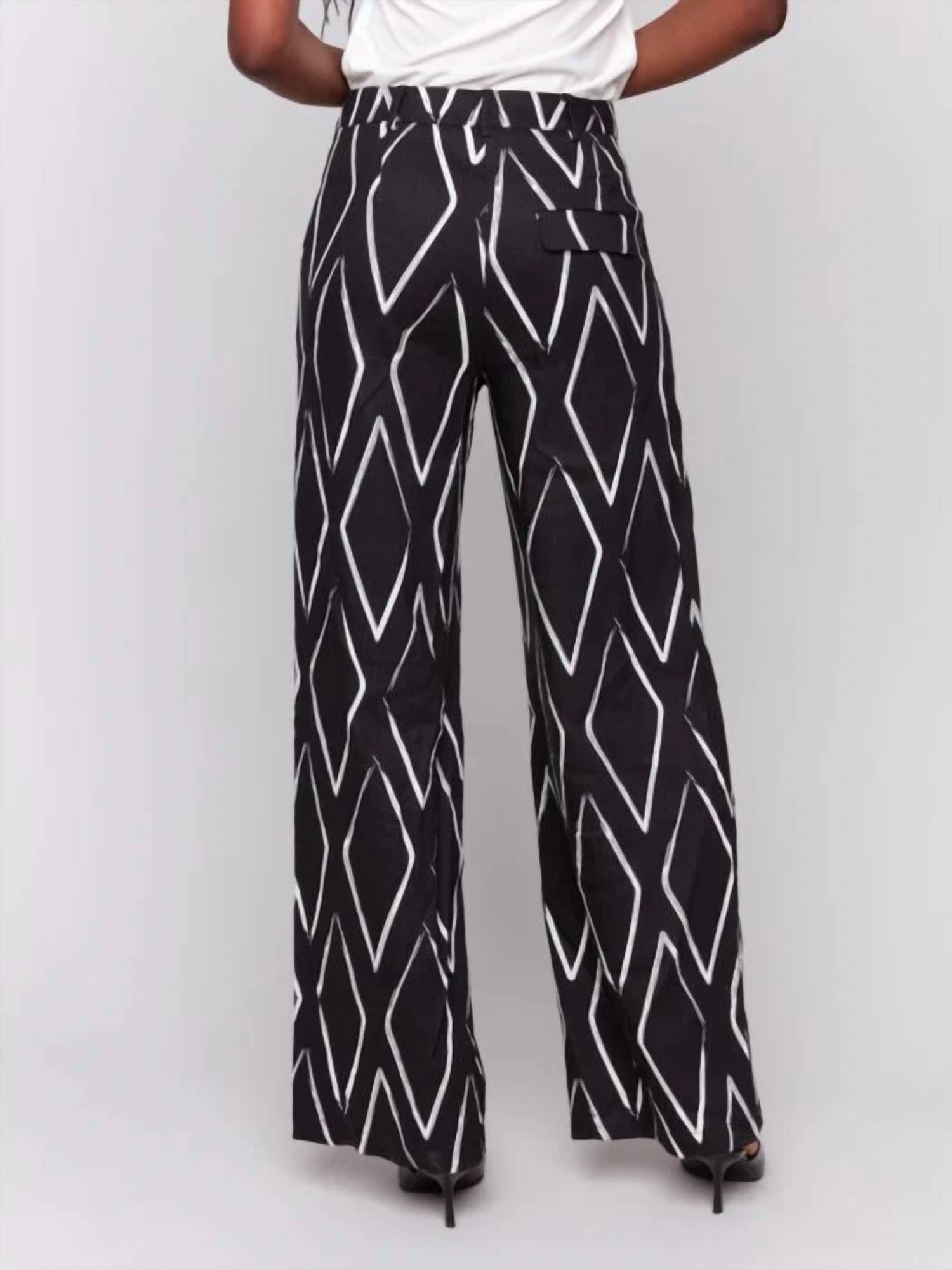Charlie B - Printed Pants With Pockets