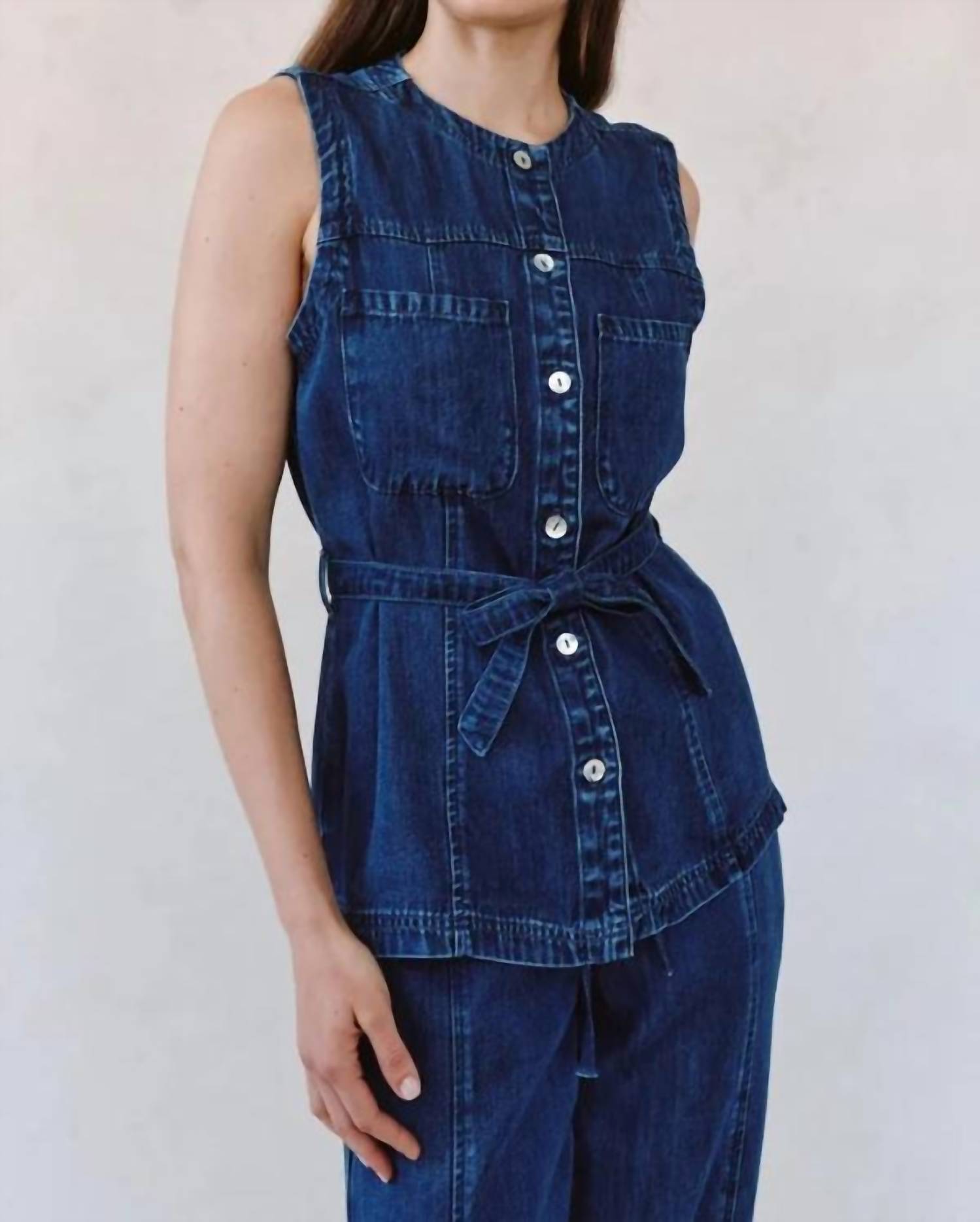 Bella Dahl - Seamed Belted Vest