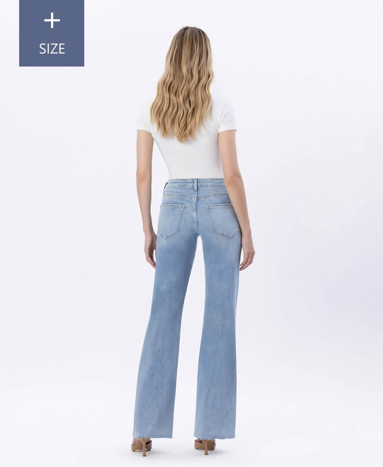 Lovervet - Plus Tummy Control Vintage Super High Flare Jeans