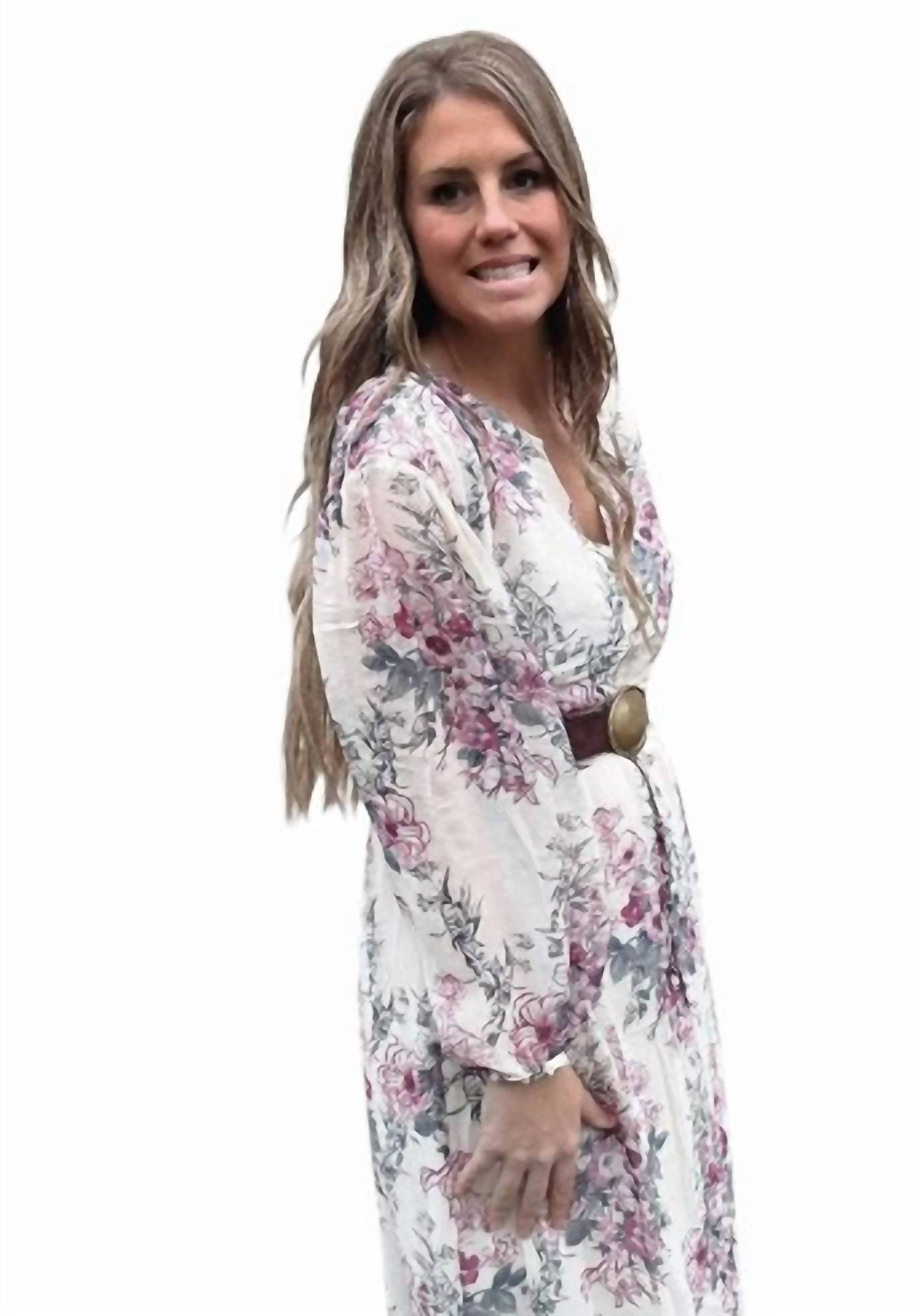 Lovestitch - Floral Long Sleeve Dress