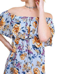 Umgee - Off The Shoulder Floral Print Top