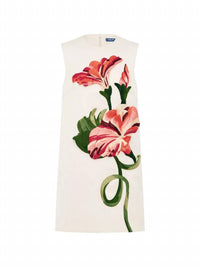 Leo Lin - Yvonne Applique Floral Mini Dress