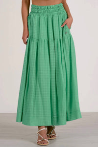 Elan - Linen Summer Maxi Skirt