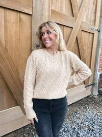 Design History - Avril Half Button Sweater