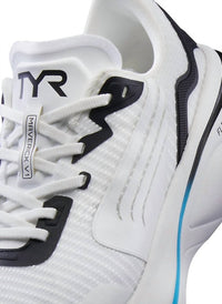 TYR Men's Maverick V1 Runner Shoe in white aqua - men's shoe - view 4