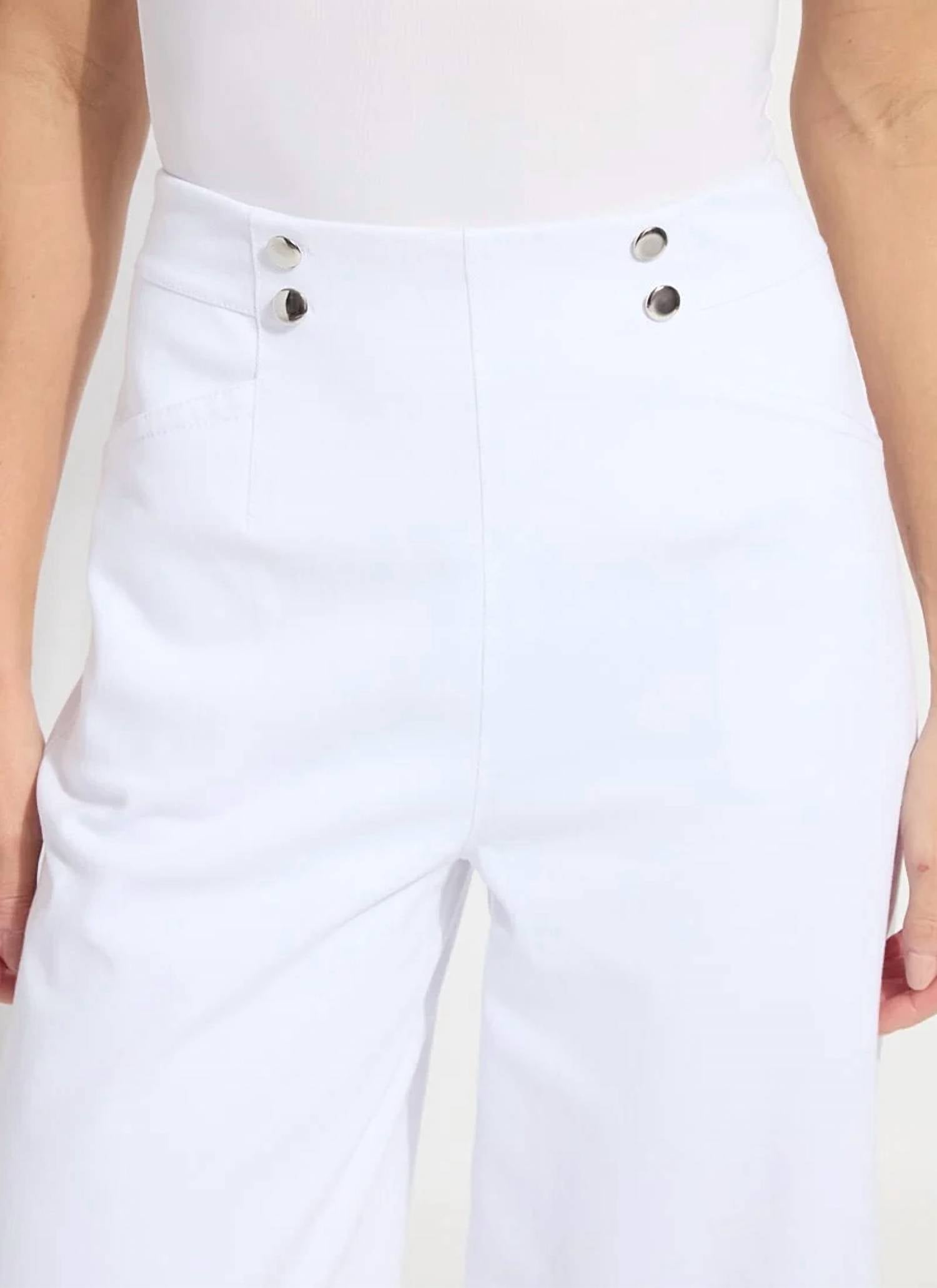 Lysse - Dion Sailor Crop Palazzo Denim Pants