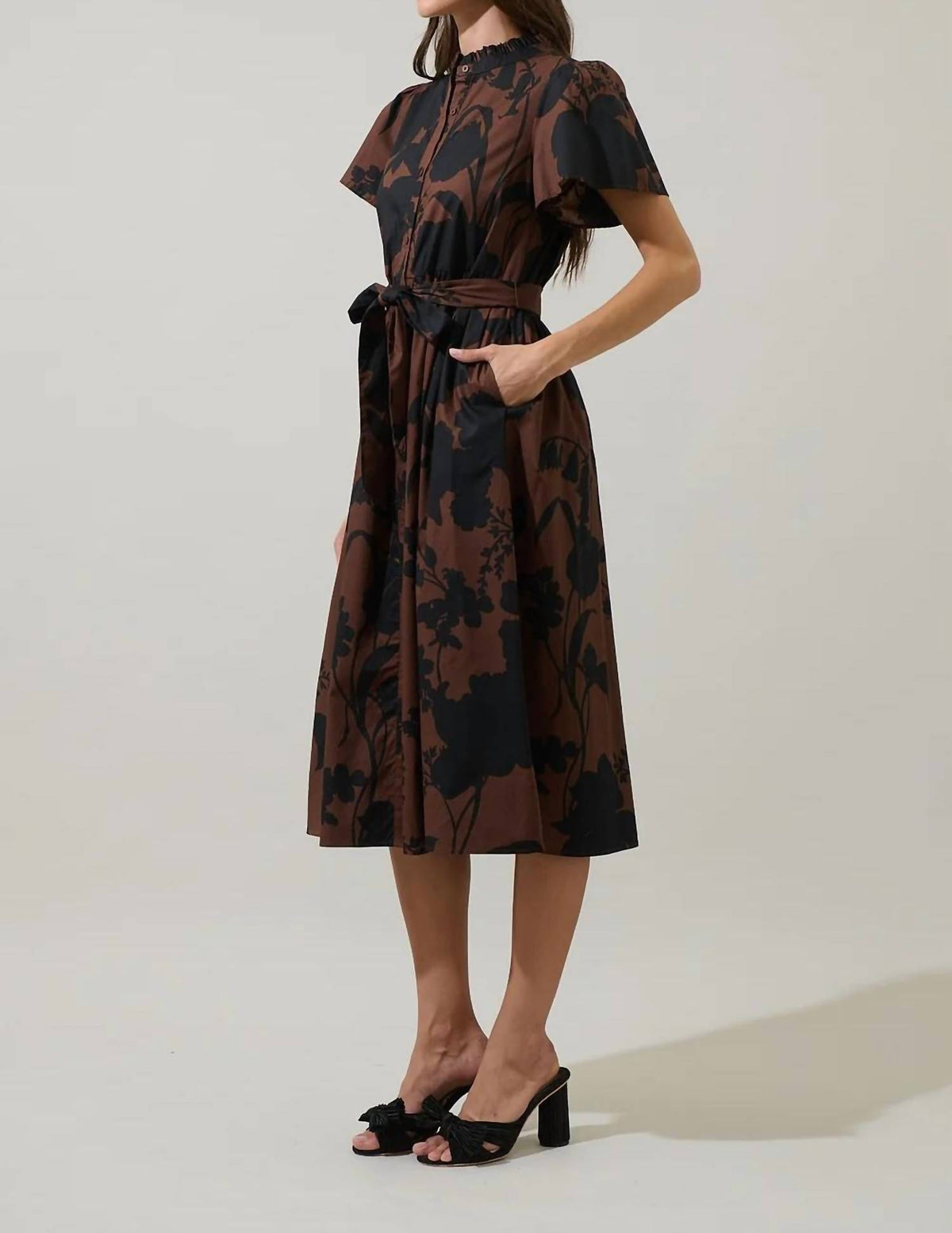 Sugarlips - Somerton Floral Aurelia Babydoll Midi Dress
