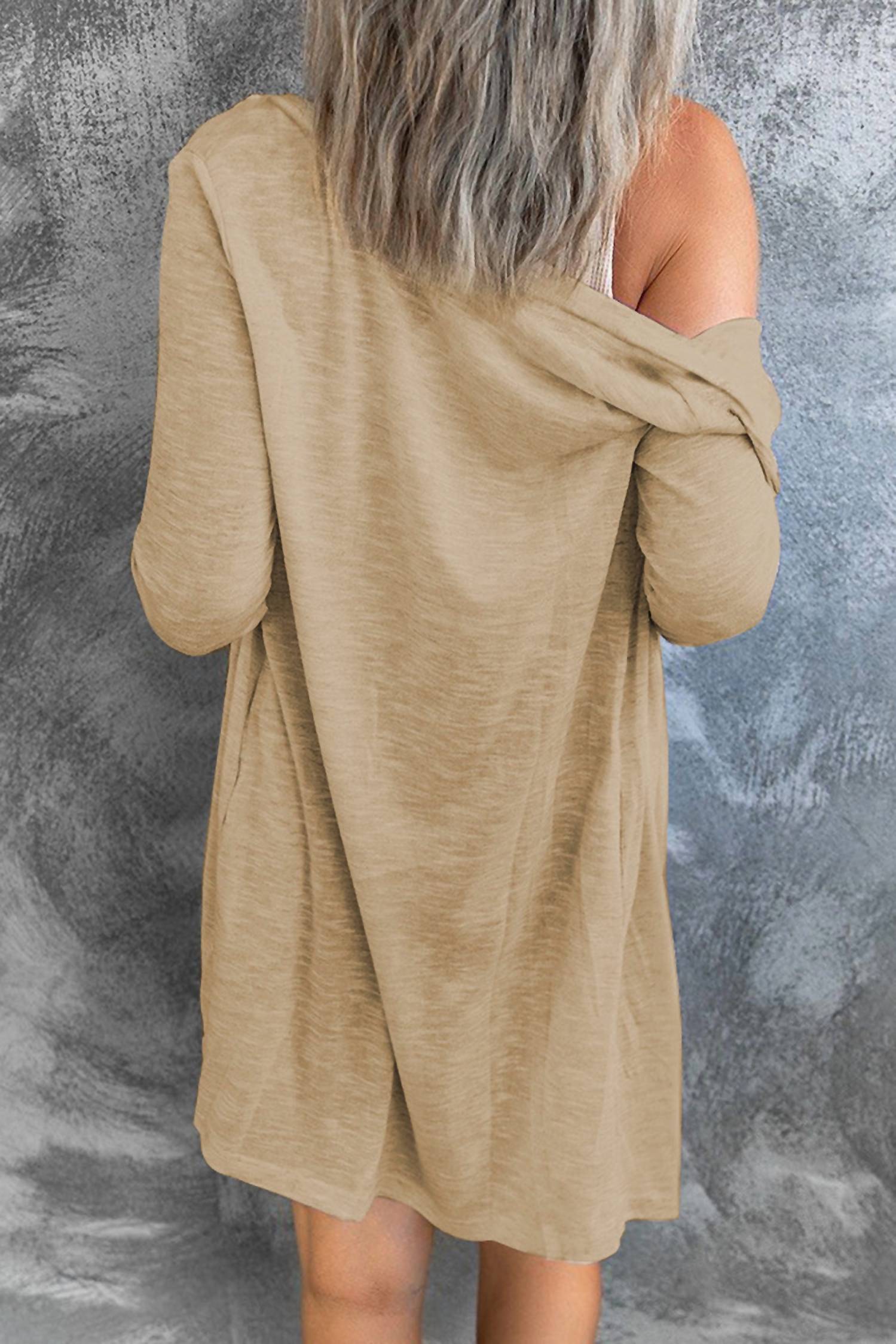 Threaded Pear - Madison Open-front Button Cardigan