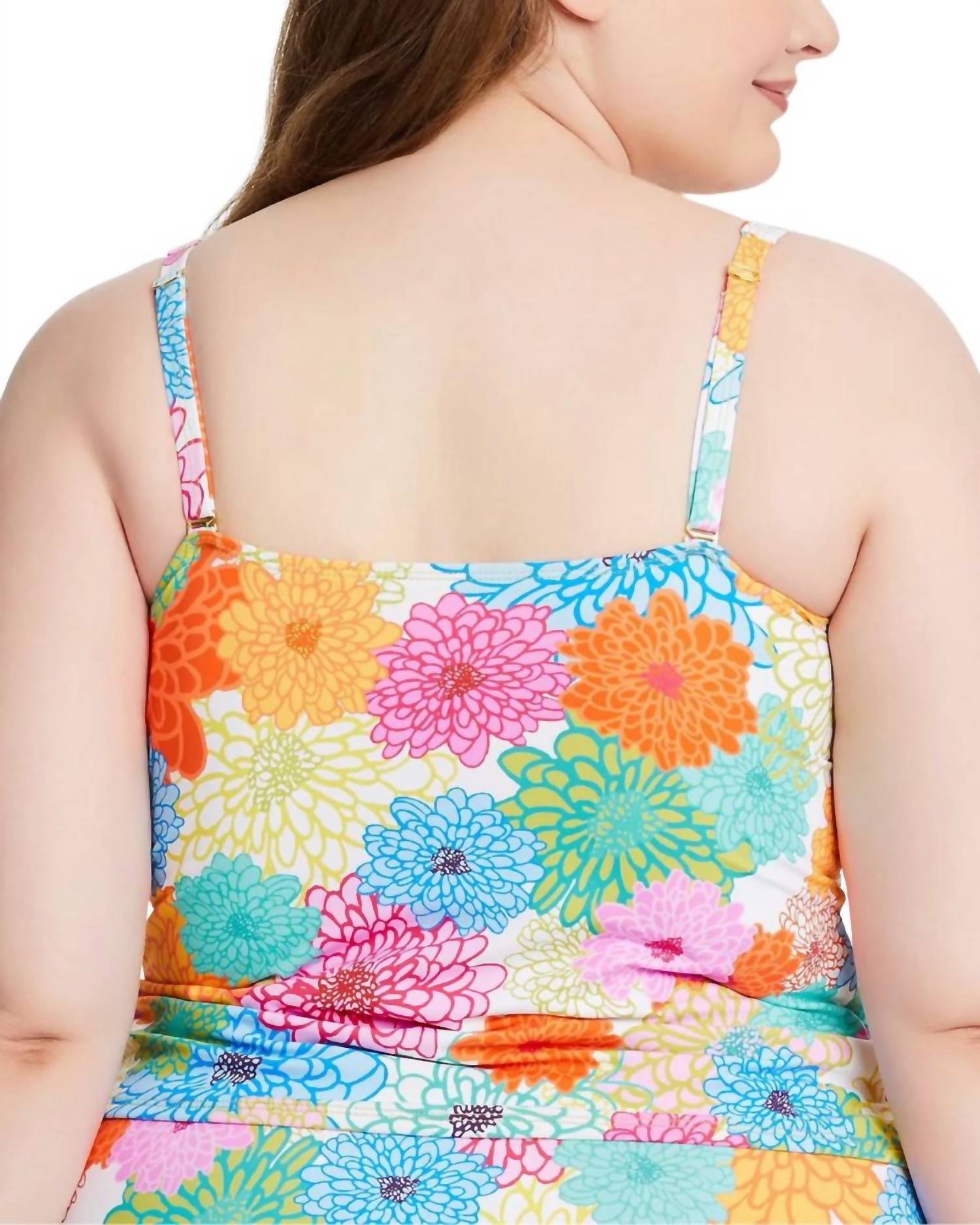 Bleu Rod Beattie - Fresh Picks Over The Shoulder Tankini Top